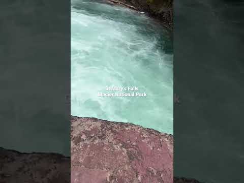 St Mary Falls Glacier National Park #shorts  #rvlifestyle #glaciernationalpark