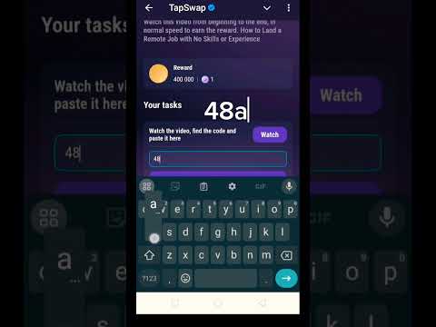 Land a remote job | Tapswap code | Tapswap code today land a remote job