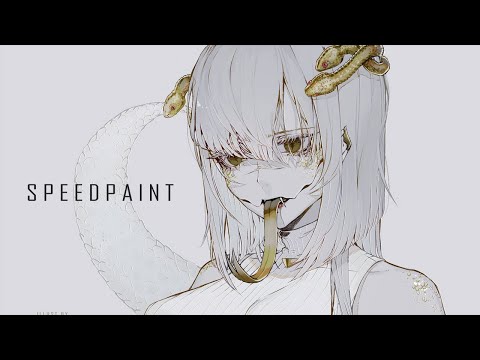 Speedpainting Snake Girl | theCecile