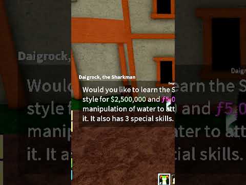 Learning SHARKMAN KARATE in Blox Fruits (Roblox) #roblox #shorts #bloxfruits