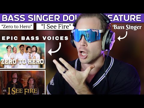 BASS SINGING EPICNESS. Reaction & Vocal ANALYSIS | The Bass Gang, Manav Sharma, & Vinny Marchi