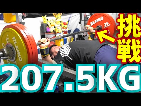 ベンチプレス日本記録まで3kg!!4年ぶりに1repMAX更新か!?/パワーリフティング