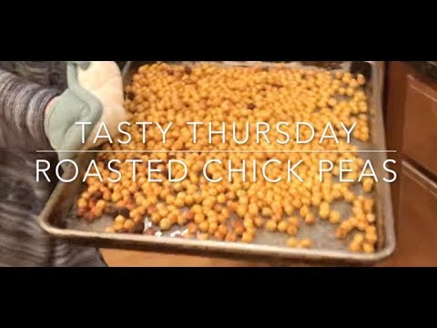 Crunchy, delicious roasted chick peas - a Tasty Thursday video