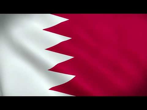 [10 Hours] Bahrain Flag Waving - Video & Audio - Waving Flags