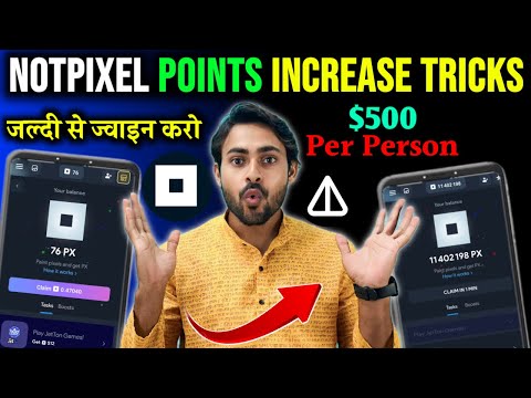 DISCOVER Best Telegram Mining App! NotPixel  Airdrop Points Increase Tricks || $PX Airdrop Crypto