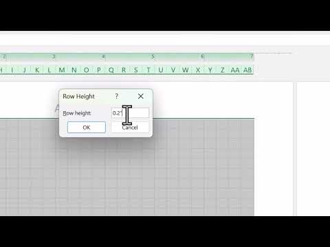 How to Make Graph Paper in Excel | Tutorial