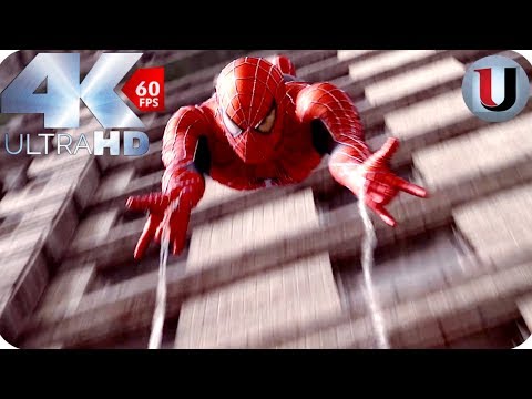 Spider Man vs Dr Octopus Bank Fight - Spider Man 2 - 2004 MOVIE CLIP (4K HD)