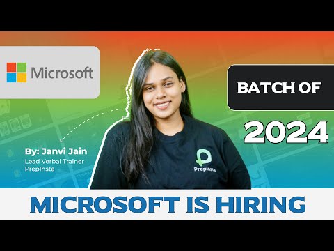 Microsoft is Hiring | 2024 Batch