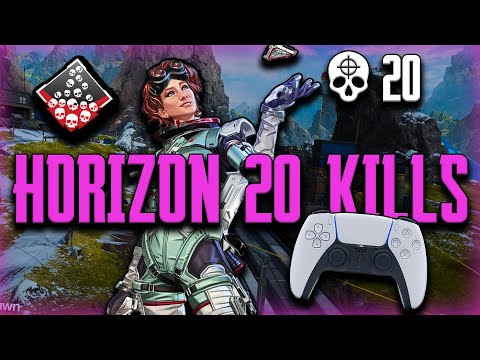 20 KILLS WITH HORIZON IN GUN RUN | Horizon Gameplay | Linear Sensitivity | (Apex Legends)