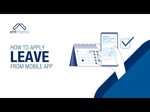 How to Apply for Leave from Mobile App in HRMS- English | AntMyERP