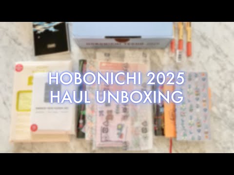 Hobonichi 2025 Unboxing / Haul  #unboxingvideo #haulvideo