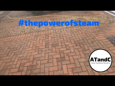 Driveway restoration #atandc #exteriorcleaning #thepowerofsteam