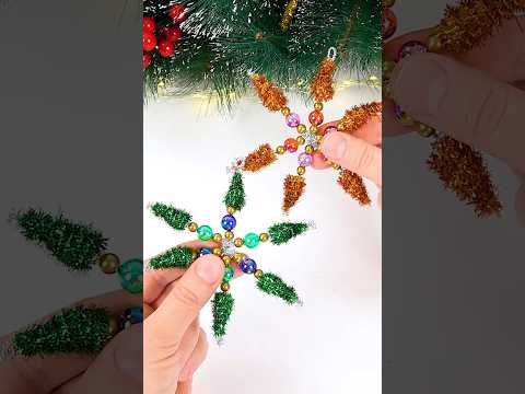 DIY mini pipe cleaner Snowflake