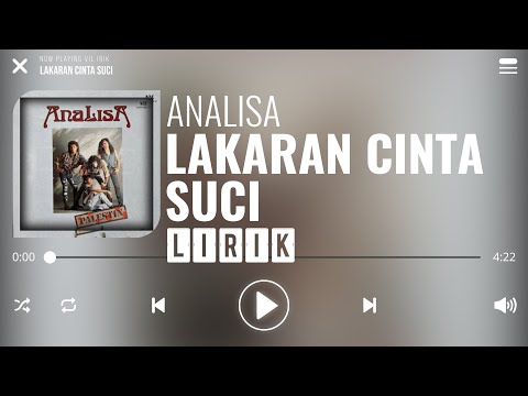 Analisa - Lakaran Cinta Suci [Lirik]