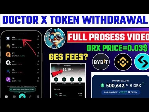 Doctor X Token withdrawal Full Prosess || Doctor X Listing Date | Doctor X Airdrop Price Prediction