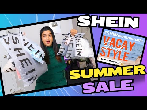 SHEIN💙CLOTHING HAUL FOR SUMMER VACAY💙 | SHEINsummersale 2024