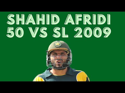 Boom Boom Shahid Afridi 50(37) VS Sri Lanka 2009 T20 Colombo