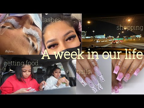 WEEKLY VLOG | lashes, nails, brow threading + mall