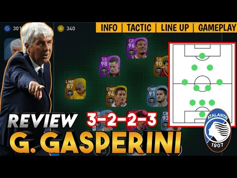 G.GASPERINI 3223 MANAGER REVIEW | NEW ATALANTA MANAGER | PES 2021 MOBILE