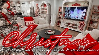 🎄CHRISTMAS DECORATING MARATHON | CHRISTMAS DECOR IDEAS 2023 | CHRISTMAS DECORATIONS 2023