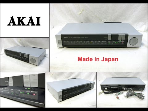 AKAI AT-K1 FM AM Stereo Tuner with Ferrite Antenna (Made in Japan)