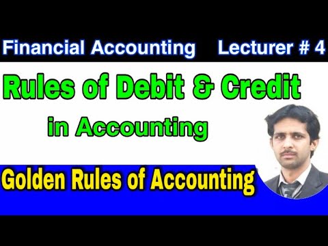 Rules of Debit and Credit in Accounting | Golden Rules of Accounting | Source of Learning