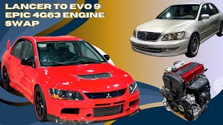 Transforming a Mitsubishi Lancer into an EVO 9 with a 4G63 Engine Swap!