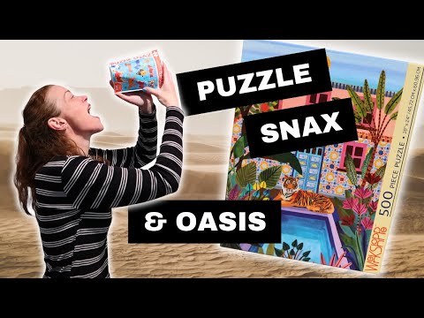 My First WerkShoppe Jigsaw Puzzles!! A Puzzle Snax & an Oasis #puzzle #jigsawpuzzle