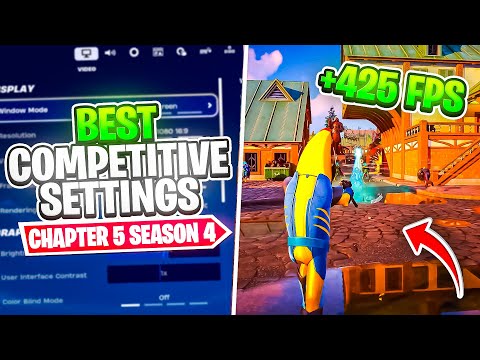 The BEST Competitive Settings in Fortnite Season 4! ✅ (Huge FPS Boost & More!)