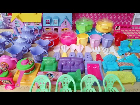 6 Minutes Satisfying With Unboxing Hello Kitty Sanrio Kitchen Set | Tiny Pink Kitchen Set Toy Review