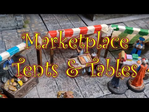 Marketplace Tents for Dungeons & Dragons or other TTRPG