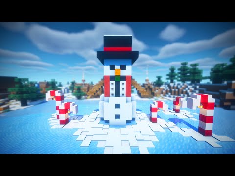 Minecraft Christmas Tutorial | Minecraft Snowman