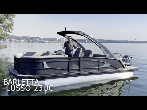 Review of the Barletta Lusso 23UC.  Gorgeous On The Water Walkaround.  Don't Miss This One!