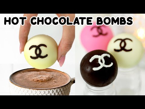 I Made CHANEL Hot Chocolate Bombs! Designer Hot Chocolate Bombs