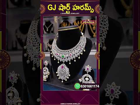 GJ Short Harams  | 1Gram Gold Jewellery | Ambica Fashion Jewellery #shorts