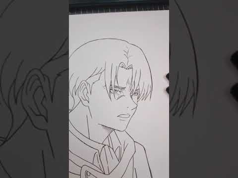 Drawing Levi Ackerman #shorts - [ATTACK ON TITAN FINAL SEASON]