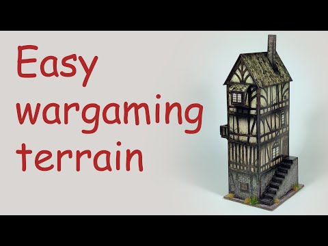 Easy wargaming terrain. Papercraft house. Терени для воргеймів це просто.