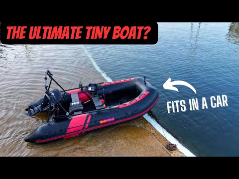 PRO POCKET ROCKET?  TINY Boat at Sea - Carbon Pro 365 SIB Inflatable🛥️