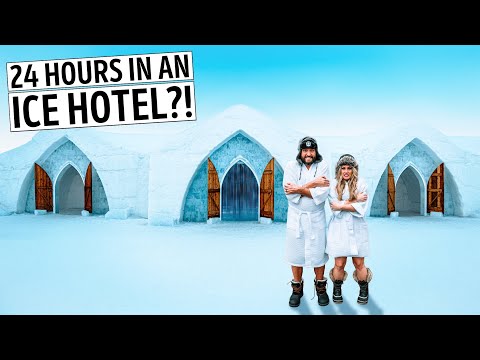 Staying in North America’s Only ICE HOTEL (Hôtel de Glace) in Quebec, Canada (FULL EXPERIENCE)