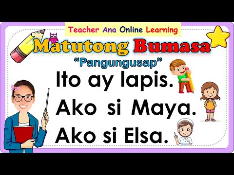 Reading Lesson Compilationll Pagsasanay sa pagbasa ll PANGUNGUSAP ll Teacher Ana