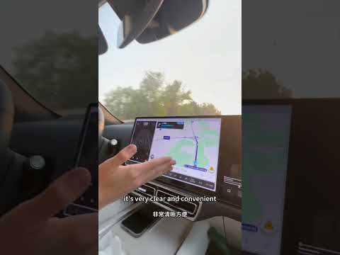 Li xiang finished system change, Use"Waze"to test on the road#lixiang #chinesecar #waze #tiktok