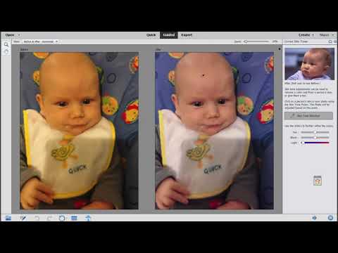 Correct Skin Tones in Photoshop Elements 2020 Guided Edit