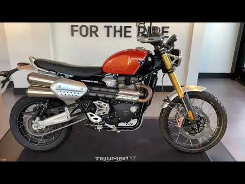 Triumph Scrambler 1200 XE finished in Baja Orange / Phantom Black