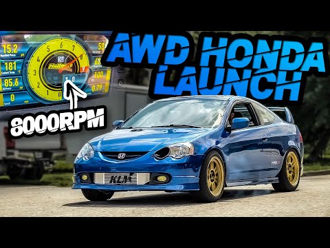 AWD Honda 8000RPM Anti-Lag Launch! It's Crazy Fast (We EXPLODED the Transfer Case) - Ep.11