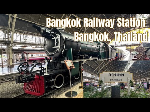 Walking Tour: Bangkok Rail Way Station (Hua Lamphong) Bangkok Thailand ll by: Stanlig Films