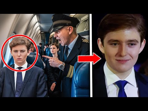 Racist Pilot Confronts Barron Trump in First Class – What Happens Next Stuns Everyone!