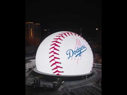 Sphere Las Vegas. Dodgers (For educational purposes)