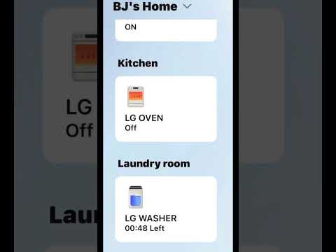 MY LG WASHING MACHINE THINQ APP INDICATOR IS SO CUTE!