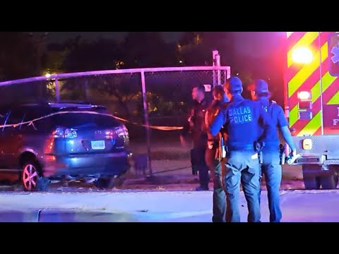 MAN SHOT THEN CRASHED CAR TRYING TO GET TO SAFETY DALLAS TEXAS