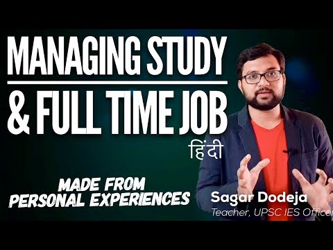 How to Study SMARTLY along with  Work/Job for Competitive exams | UPSC CSE IAS SSC CGL GATE